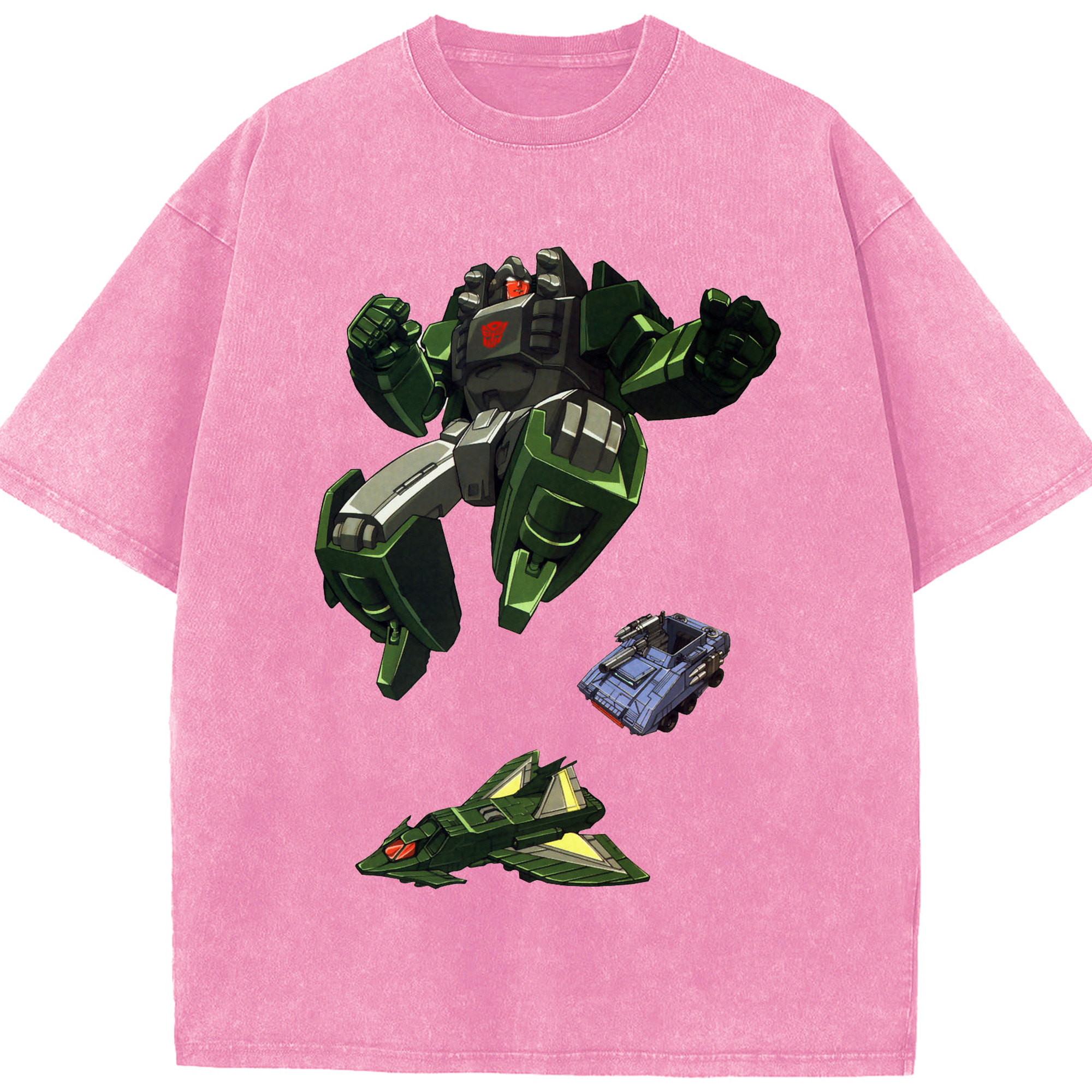 （画像用）  綿100% ヴィンテージ風 半袖Tシャツ（フロントプリント）